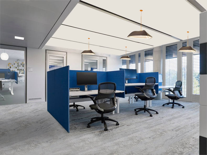 Office Partitions | Screens | Dividers | Recyclable Fabric