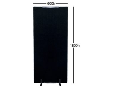 Black 1800H x 600W with Feet