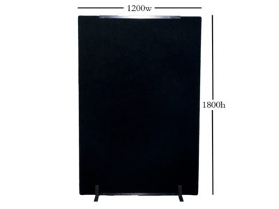 Black 1800H x 1200W with Feet