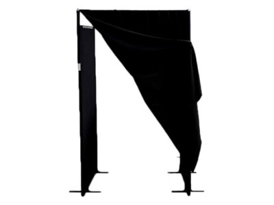Black 1800H x 1200W Changing room curtain