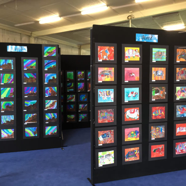 Hire Partitions for primary school art show