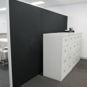 Aluminium Frame on sound barrier partition