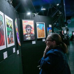 SK Partitions 2400h x 1800w Black Hire Partitions at Federation Square